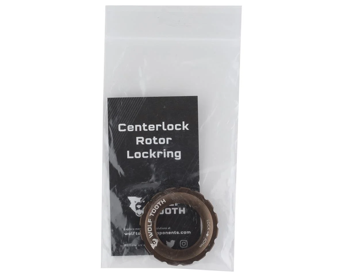 Wolf Tooth Components Centerlock Rotor Lockring (Espresso) (External Spline) - view 2